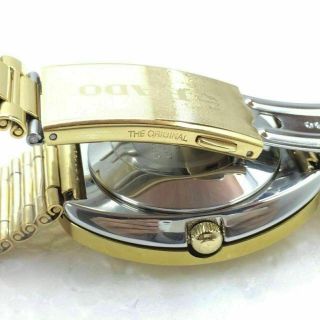 Vintage Rado Diastar Automatic Gold Plated Mens Wrist Watch Black Dail Gift Item 6