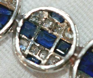 (2) Van Cleef & Arpels VCA Platinum Sapphire Diamond Art Deco Brooch Pin 50 ' s 7