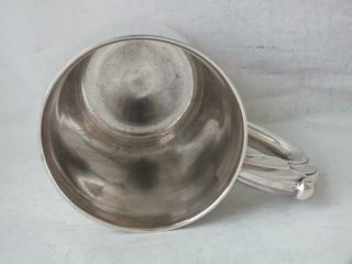 Smart Solid Sterling Silver Pint Beer Mug/ Tankard 1942/ H 9.  8 cm/ 263 g 10