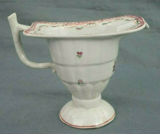 18th c Antique Chinese Export Famile Rose Porcelain Helmet Pitcher 4