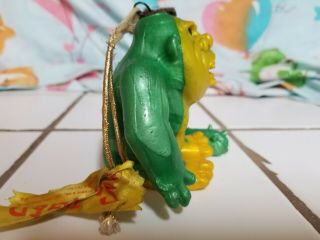 Rare With Tag 1966 Russ Berrie Oily Jiggler The Swinger Caveman Green & Yellow 4