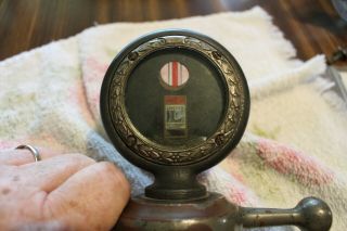 Vintage Boyce Lincoln Highway Brass Radiator Cap W/temperature Gauge - Motometer