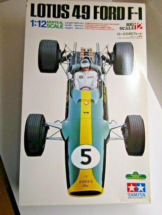 Tamiya 1:12 Vintage Big Scale Lotus 49 Ford F1 - - Clark / Hill -