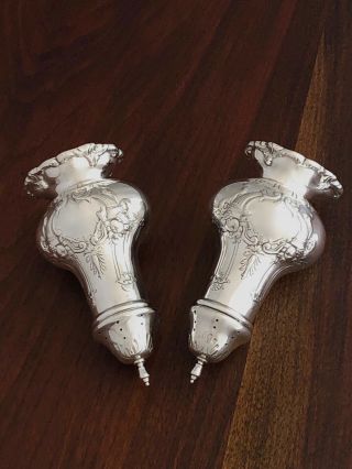 - (2) Reed & Barton Sterling Silver Salt & Pepper Shakers Francis I No Monograms