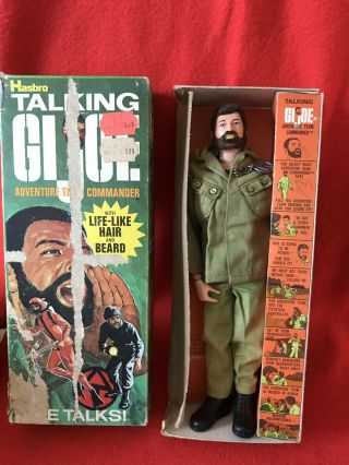 Vintage 1970 ' s 12” G.  I.  Joe Adventure Team Talking Commander 2