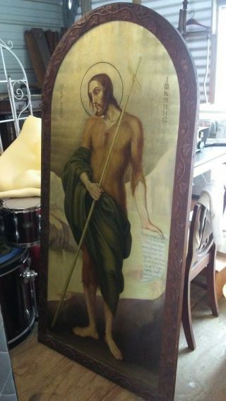 Antique 20th Century Greek Icon Of The Saint John