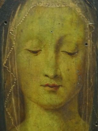 Large 16th century Italian Renaissance Madonna & Baby Tempera Antique Painting 10
