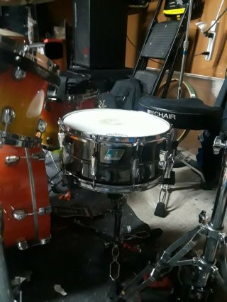 vintage ludwig black beauty snare 6.  5 by 14 2