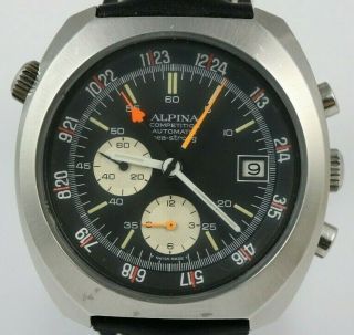 Vintage Alpina Competition Automatic Sea - Strong Chronograph Lemania 5100