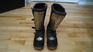 Vintage Alpinestars Hi - Point Boots Ahrma Mad Max Mx