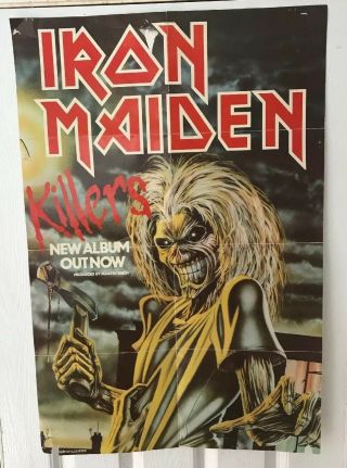 Iron Maiden - Vintage Killers Colour Advert Poster.  Read Details