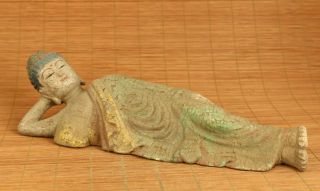 Old Boxwood Hand Carved God Of Moon Chang E Statue Netsuke Collect