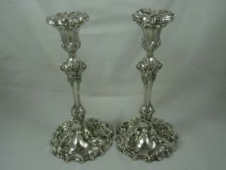 Stunning Pair,  Victorian Silver Candlesticks,  1862.