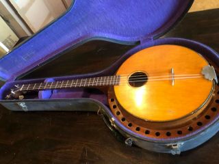 Vintage 1928 Weymann Wooden Tenor Banjo (sn 43032)