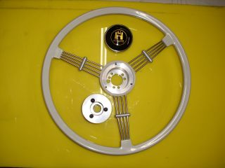 Banjo Style Vintage Steering Wheel,  15 - 1/2 " Diameter For Vw Beetle 1960 - 1974