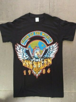 Van Halen Vintage Tour Of The World Shirt 1984 Ched.  Rock,  Metal,  Rare.