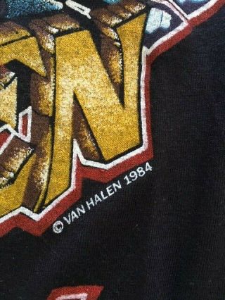 Van Halen vintage tour of the world shirt 1984 Ched.  Rock,  metal,  rare. 2