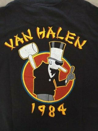 Van Halen vintage tour of the world shirt 1984 Ched.  Rock,  metal,  rare. 5