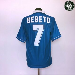 Bebeto 7 Brazil Vintage Umbro Usa 94 Away Football Shirt 1994/97 (m) Deportivo
