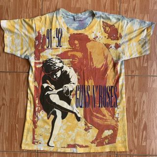 Vintage 1992 Guns N Roses Use Your Illusion Tour Tie Dye Shirt