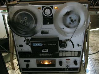 Vintage Akai Model 365d Stereo Reel To Reel Tape Recorder