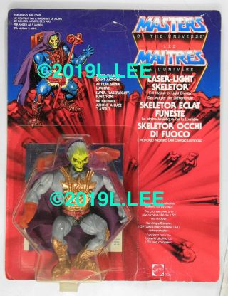 Mattel Toys Motu He - Man Masters Of The Universe Laser Light Power Rare Skeletor