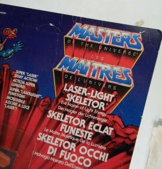 Mattel Toys MOTU He - Man Masters of the Universe Laser light Power RARE Skeletor 6