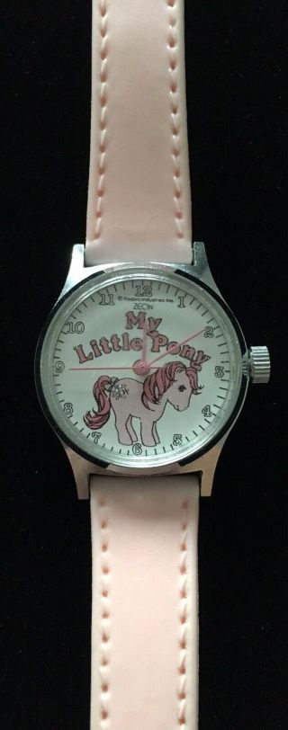 VINTAGE 1980 ' s MY LITTLE PONY WIND UP ZEON WATCH G1 MLP HASBRO RARE 4