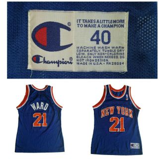 Vintage Charlie Ward York Knicks Champion Jersey