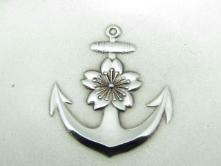 Ww1 Japanese Silver Sake Cup Navy Officer Award Wwi War Medal Sterling Fine Ww2