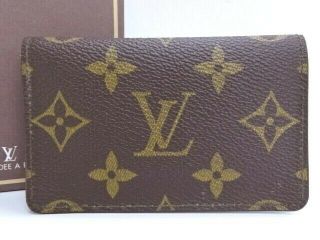 Louis Vuitton Vintage Business Card Case Monogram Brown France 36160174400 G