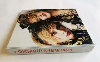 Vintage Madonna Desperately Seeking Susan Three Ring Binder Patricia Arquette 3