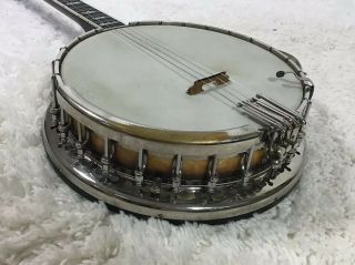 Bacon And Day “B&D” Silver Bell 4 - string Vintage Jazz Banjo 2