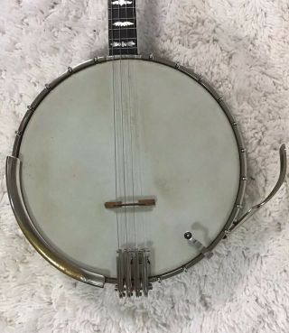 Bacon And Day “B&D” Silver Bell 4 - string Vintage Jazz Banjo 4