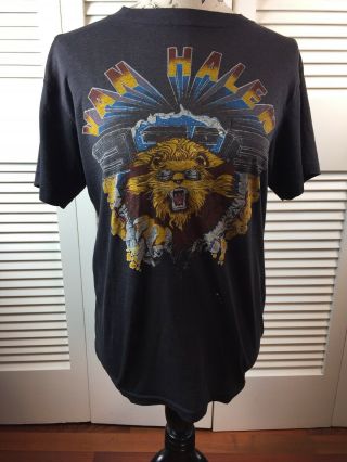 Vintage 1982 Van Halen Concert Tour Tee 80’s Rock T Shirt Size Medium 3