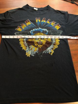 Vintage 1982 Van Halen Concert Tour Tee 80’s Rock T Shirt Size Medium 7