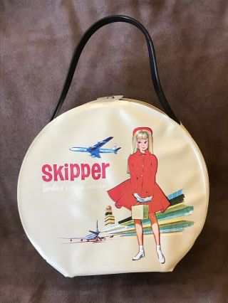 1964 Extremely Rare Skipper Hat Box Travel Bag Doll Case