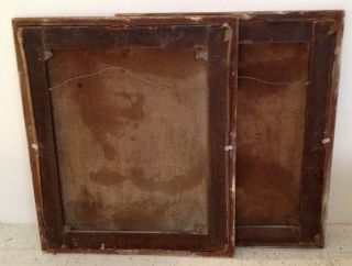 Rare Mated Pair Antique Late 18th Early 19th Century Oil Portrait Paintings 7