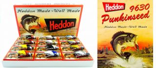 Heddon Punkinseed 1st 9630 Fishing Lure (12) Lure Box Set 1