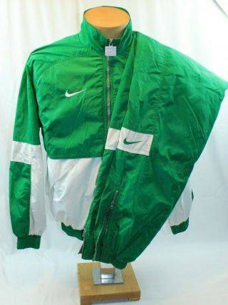 Vtg Nike Full Track Suit Men’s Medium Windbreaker Green Rare M Retro Mesh