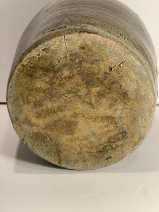 Lanier County Pottery Shimuel Timmerman 1824 - 1889 Georgia Stoneware Jar 5 Script 10