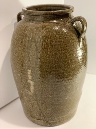 Lanier County Pottery Shimuel Timmerman 1824 - 1889 Georgia Stoneware Jar 5 Script 2