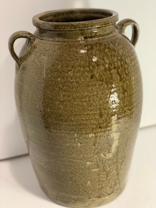 Lanier County Pottery Shimuel Timmerman 1824 - 1889 Georgia Stoneware Jar 5 Script 3