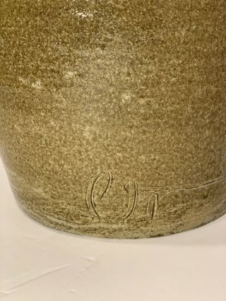 Lanier County Pottery Shimuel Timmerman 1824 - 1889 Georgia Stoneware Jar 5 Script 5