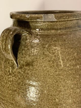 Lanier County Pottery Shimuel Timmerman 1824 - 1889 Georgia Stoneware Jar 5 Script 6