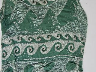 Rare Antique Vionnet Beaded Flapper Dress With Horses