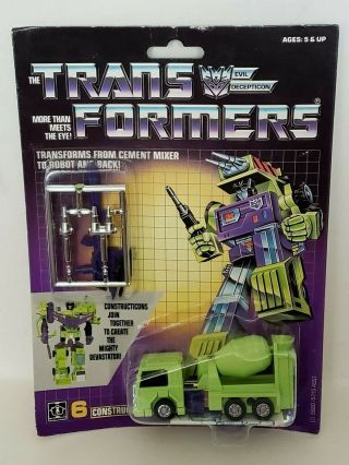Transformers G1 Vintage Constructicon Mixmaster Mosc Afa,  Form Devastator