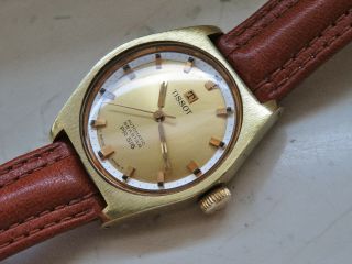 Vintage Tissot Seastar - PR 516 automatic men ' s watch,  steel - gold,  runs, 4