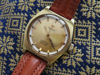 Vintage Tissot Seastar - PR 516 automatic men ' s watch,  steel - gold,  runs, 5