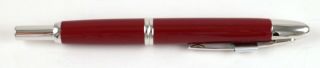 Vintage Pilot Vanishing Point Click Fountain Pen Red Medium w/ Authentic Box 5